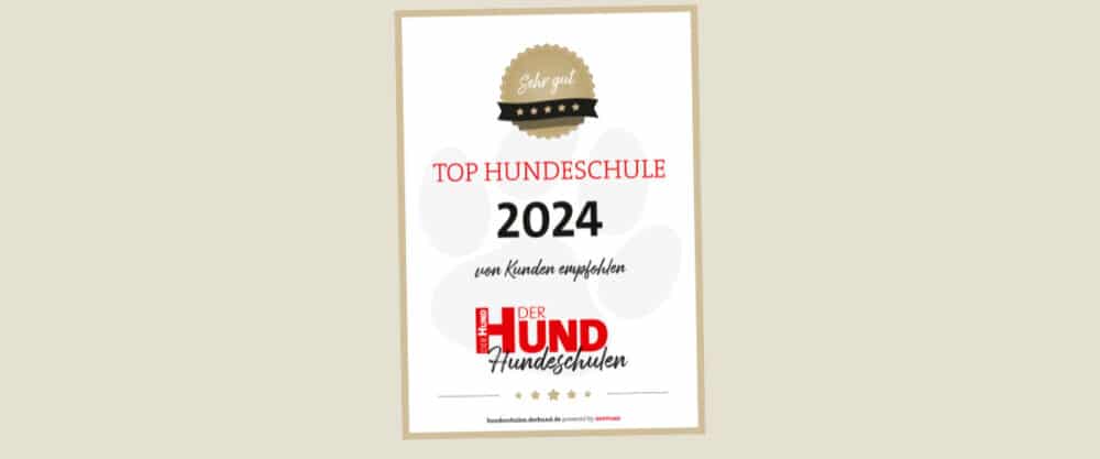 Top 10 Hundeschulen 2024 auf dem DER HUND Hundeschulen-Portal